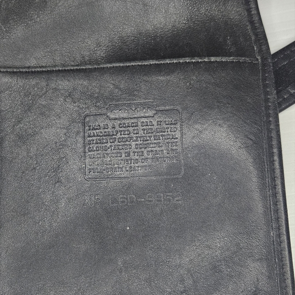 Coach Vintage 9952 Lula "Smith's Legacy" Black Leather Drawstring Bucket Bag - Picture 13 of 16